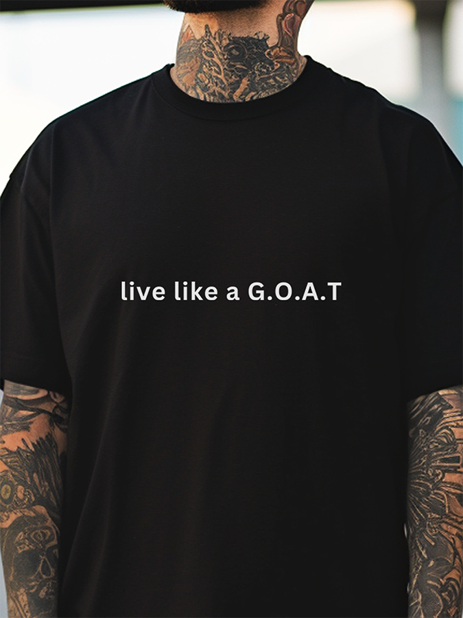 Live Like a GOAT: Regular Fit T-shirt - Ultra Soft