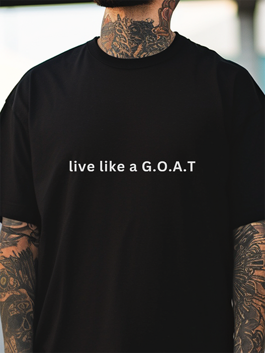 Live Like a GOAT: Regular Fit T-shirt - Ultra Soft